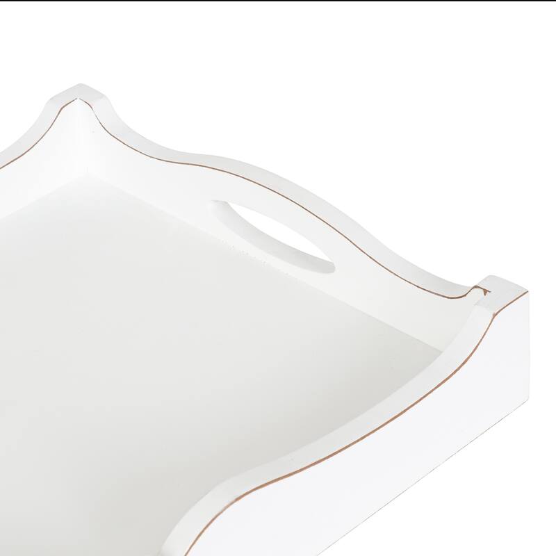 Kate and Laurel Astral Decorative Wood Tray
