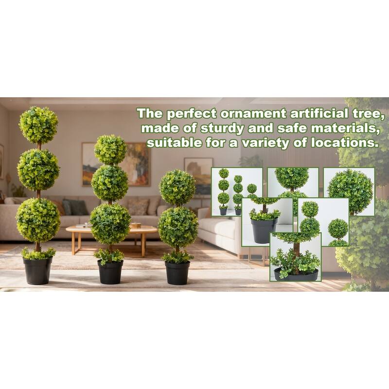 Artificial Boxwood Topiary Tree 3Ft/3.7Ft/4.2Ft