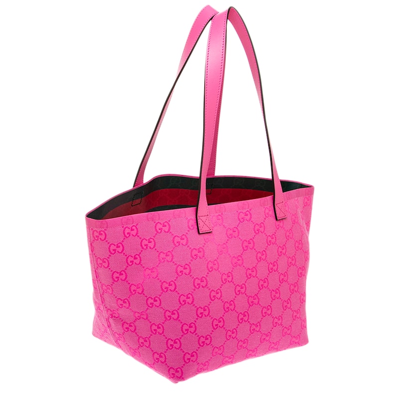 Gucci Small Totissima Leather Trimmed Tote