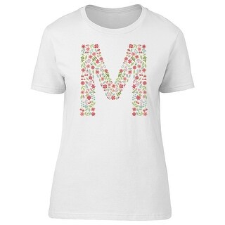Shop Floral Spring Capital Letter M Tee Women S Image By