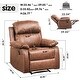 preview thumbnail 8 of 27, Chenille Adjustable Glider Recliner Armchair by Ovios Furniture