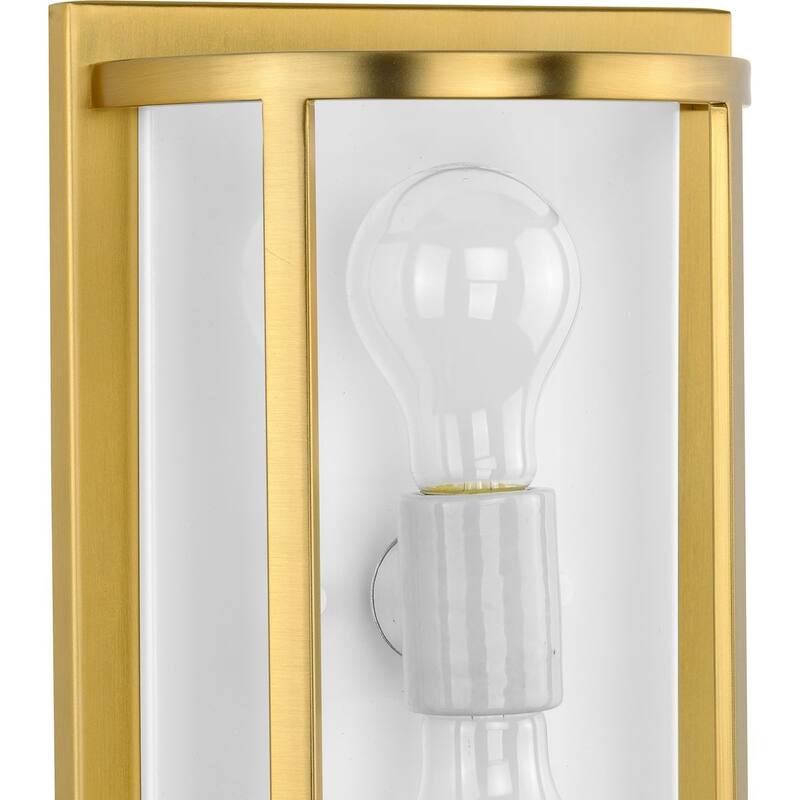 Parkhurst Collection Two-Light Brushed Bronze Etched Glass New Traditional Wall Sconce - 7.5 in x 4 in x 12 in