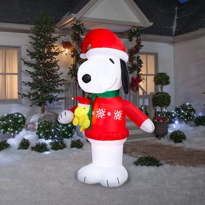 Airblown-Snoopy in Snowflake Sweater-Peanuts
