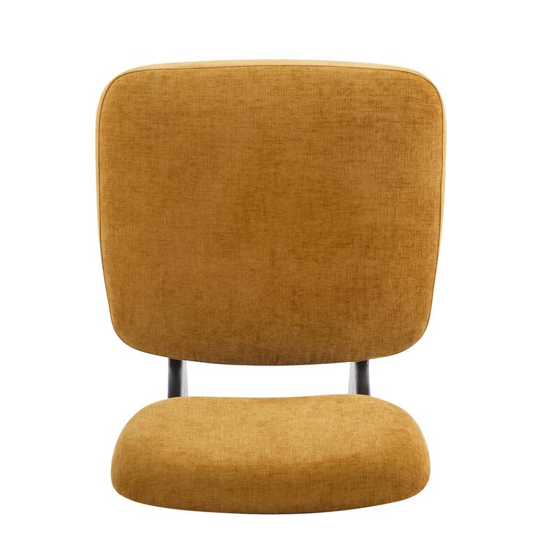 Lounge Armless Accent Chair with Wood Frame, Set of 2