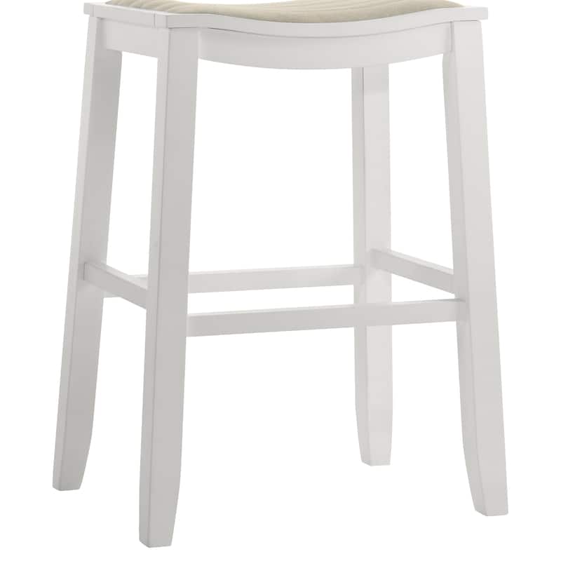 Iyani Backless Bar Stool, Counter Height Kitchen Stool with Wood Legs