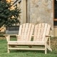 preview thumbnail 2 of 1, PATIO FESTIVAL 3-Piece Wood Adirondack Loveseat with Table