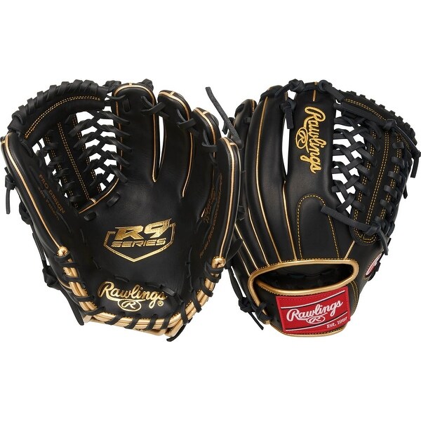 R9 Series 11.75-Inch Baseball Glove, Modified Trap-Eze Web/Black