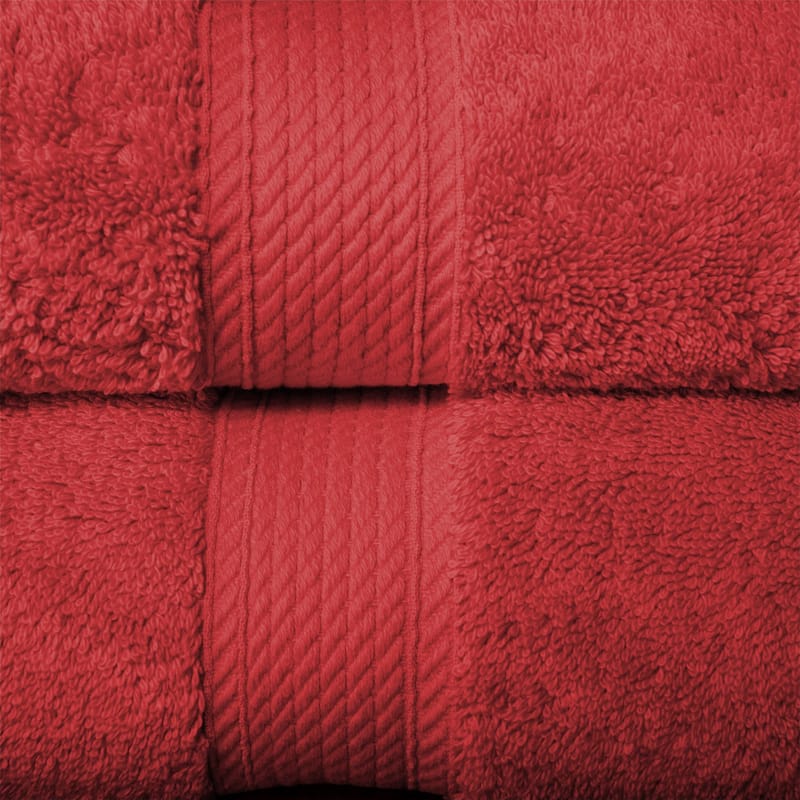 Superior Egyptian Cotton Pile Heavyweight Bath Towel Set of 2
