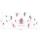 preview thumbnail 3 of 3, Walplus Pink Castle Colorful Fairies Kids Wall Sticker Nursery Decor