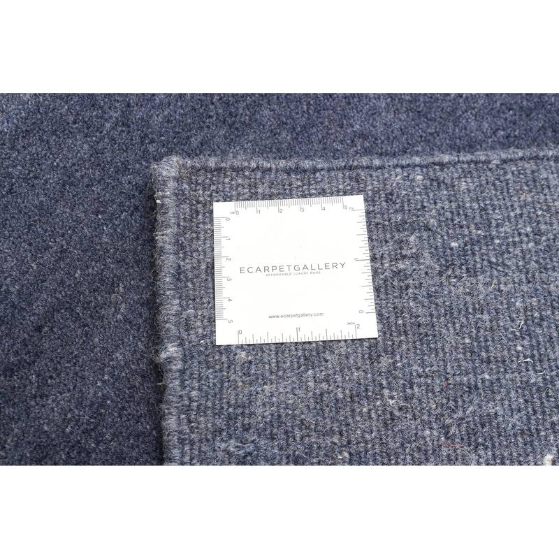 ECARPETGALLERY Hand Loomed Kashkuli Gabbeh Dark Navy Wool Rug - 4'0 x 5'10