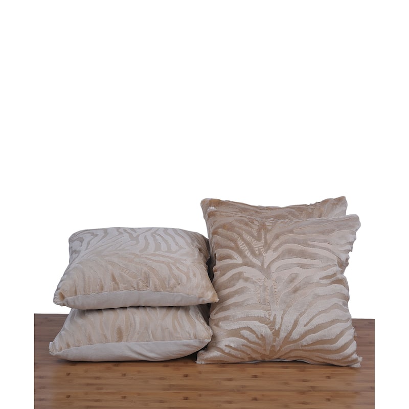 Serenta EmbossedMink 4 Pcs Throw Pillow Cushion Case Cover Shell Set