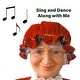 preview thumbnail 4 of 9, Fraser Hill Farm 58-In. Dancing Mrs. Claus with Basket, Life-Size Christmas Holiday Indoor Home Decoration