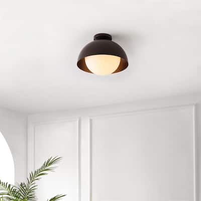 SAFAVIEH Syluna 14-inch Flush Mount - 14 in. W x 14 in. D x 11 in. H