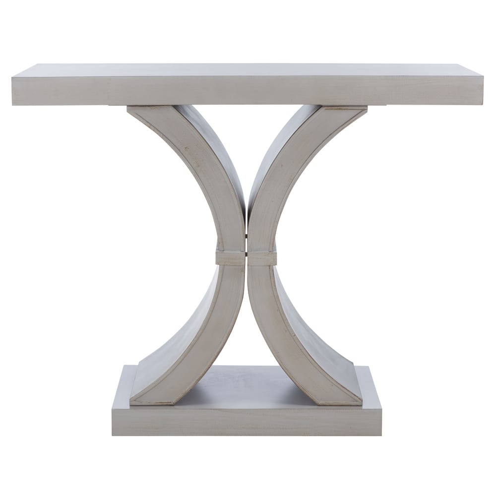 Distressed Hedwig Black SAFAVIEH Dryden Console. - 40" W x 16" D x 32" H - 40Wx16Dx32H