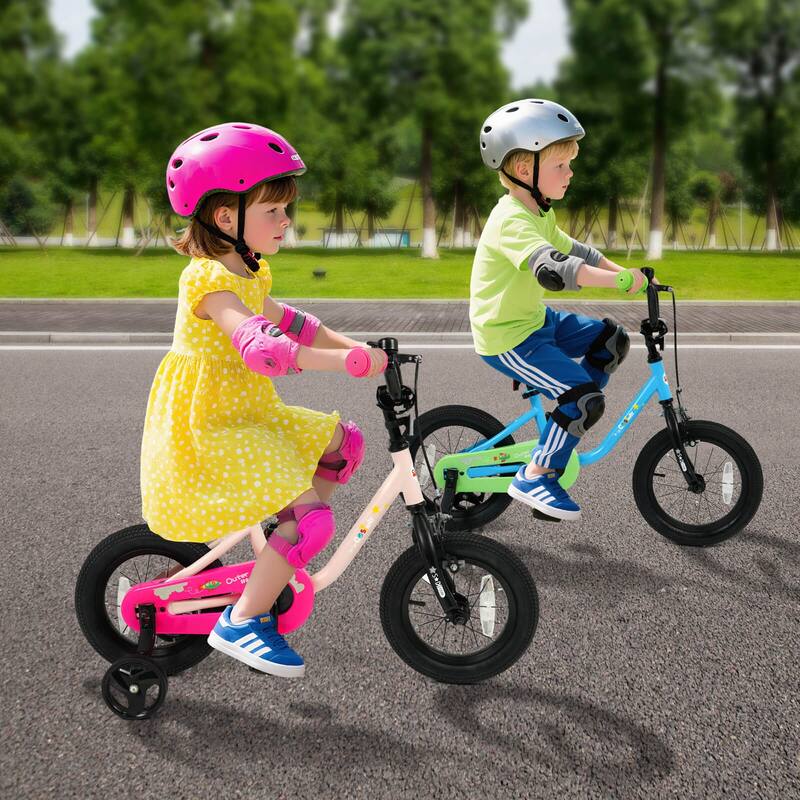 Costway 12-Inch Kids Bicycle with Adjustable Seat Front Handbrake & - See Details