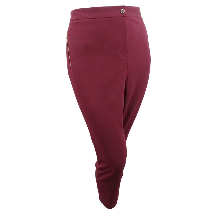 calvin klein skinny crepe pants