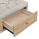 preview thumbnail 55 of 56, 4 Pcs Bedroom Sets Platform Bed with 2 Nightstands and Storage
