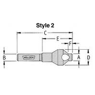 1 Pc, Weldon 1/2" X 33/64" 82 Degree Piloted Countersink, WELCS16-2