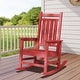 preview thumbnail 15 of 110, Modern High-Back Rocking Adirondack Chair All Weather