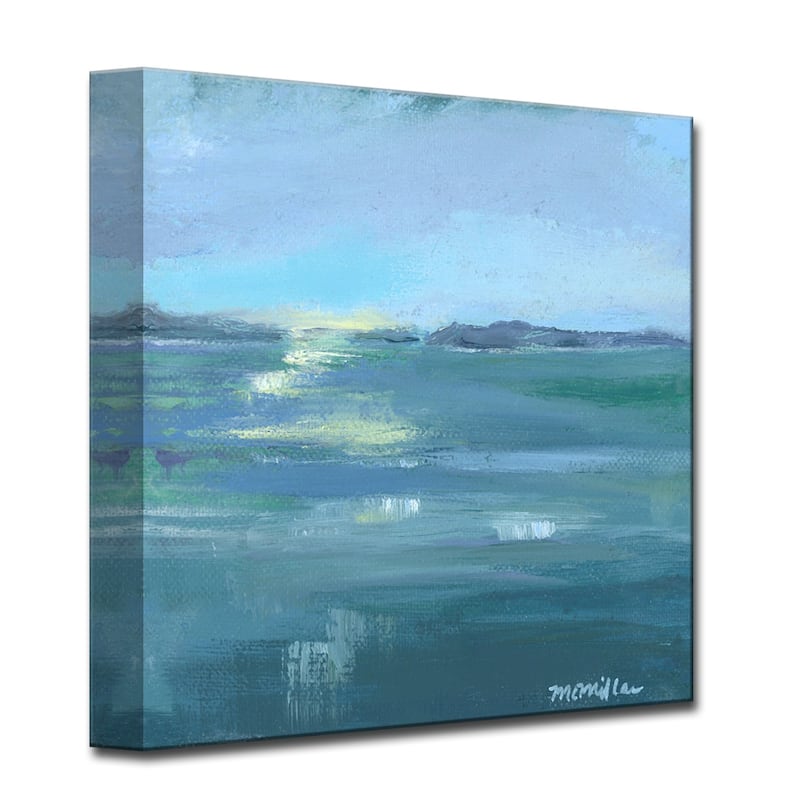 Dusk on the Water' Wrapped Canvas Wall Art by Leslie Owens