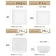 preview thumbnail 19 of 18, MALACASA Ivy Series Square Dinnerware Set