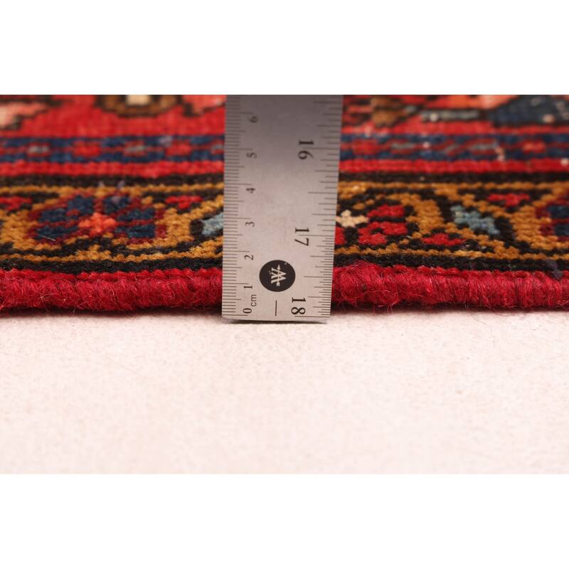 ECARPETGALLERY Hand-knotted Anatolian Vintage Red Wool Rug - 3'0 x 10'10