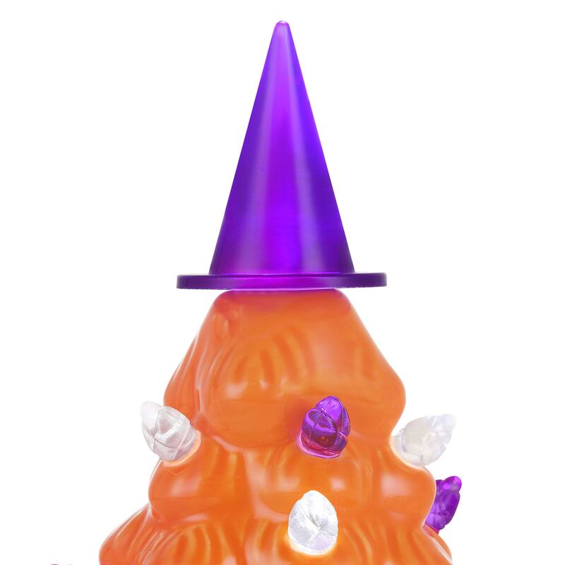 Mr. Halloween Set of 2 Mini Halloween Trees - Orange