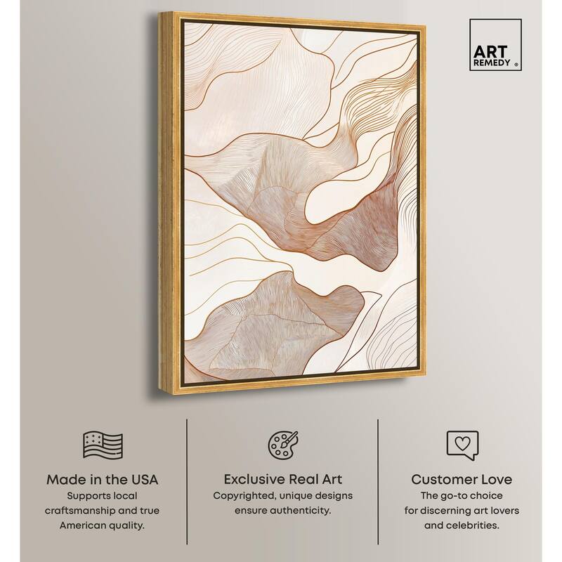 Contoured Reverie I Canvas by Art Remedy