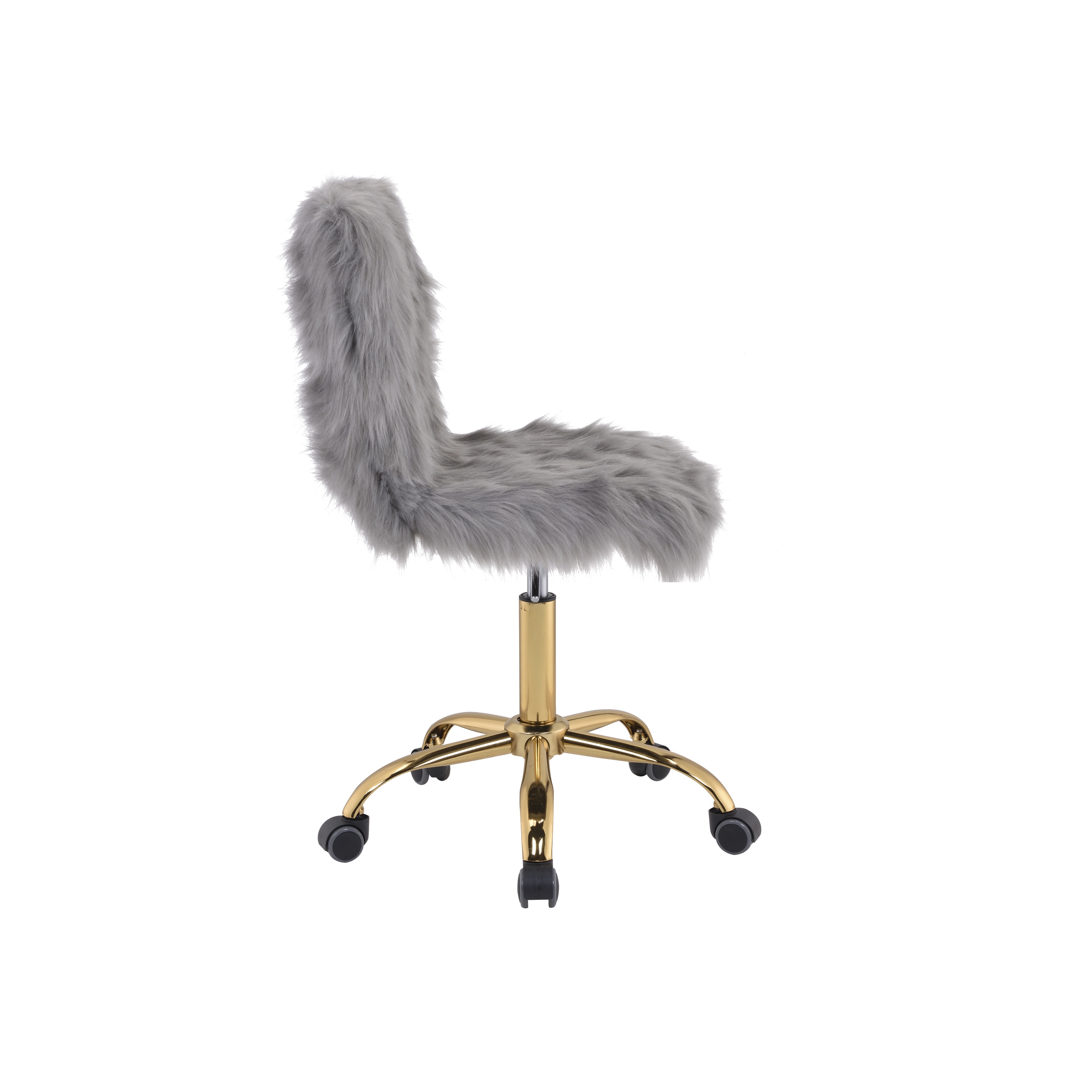 Fluffy vanity chair deals with back