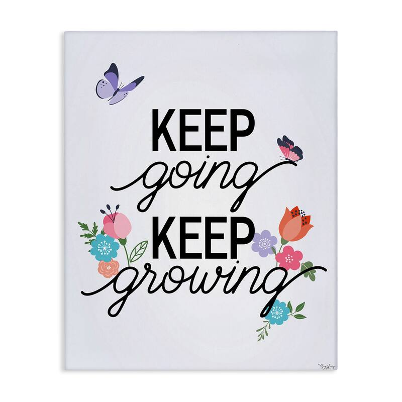 Stupell Keep Going & Growing Canvas Wall Art Design By Gigi Louise - 36 x 48