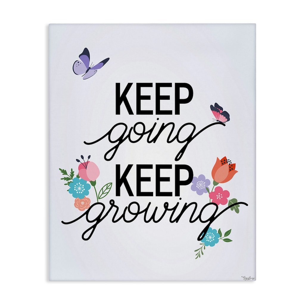 Stupell Keep Going & Growing Canvas Wall Art Design By Gigi Louise