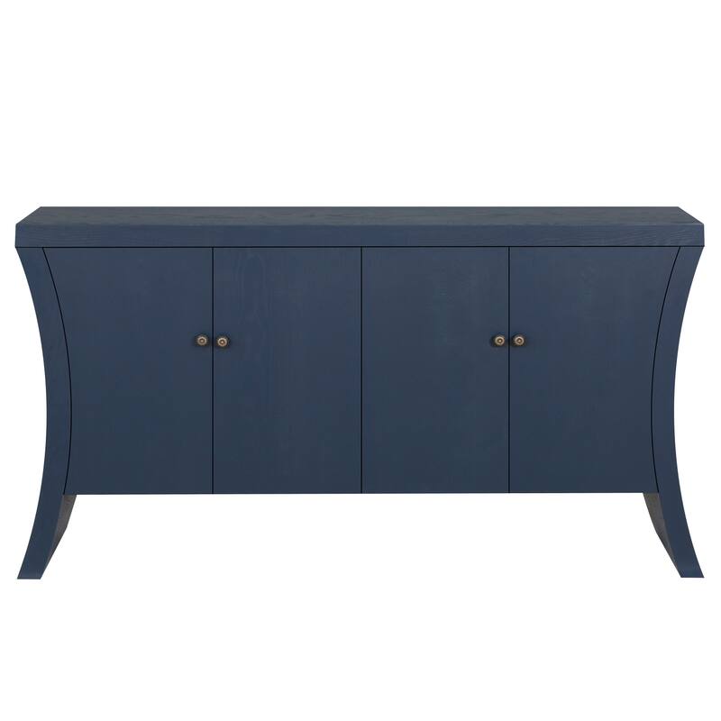 4-door Sideboard with sturdy wooden legs