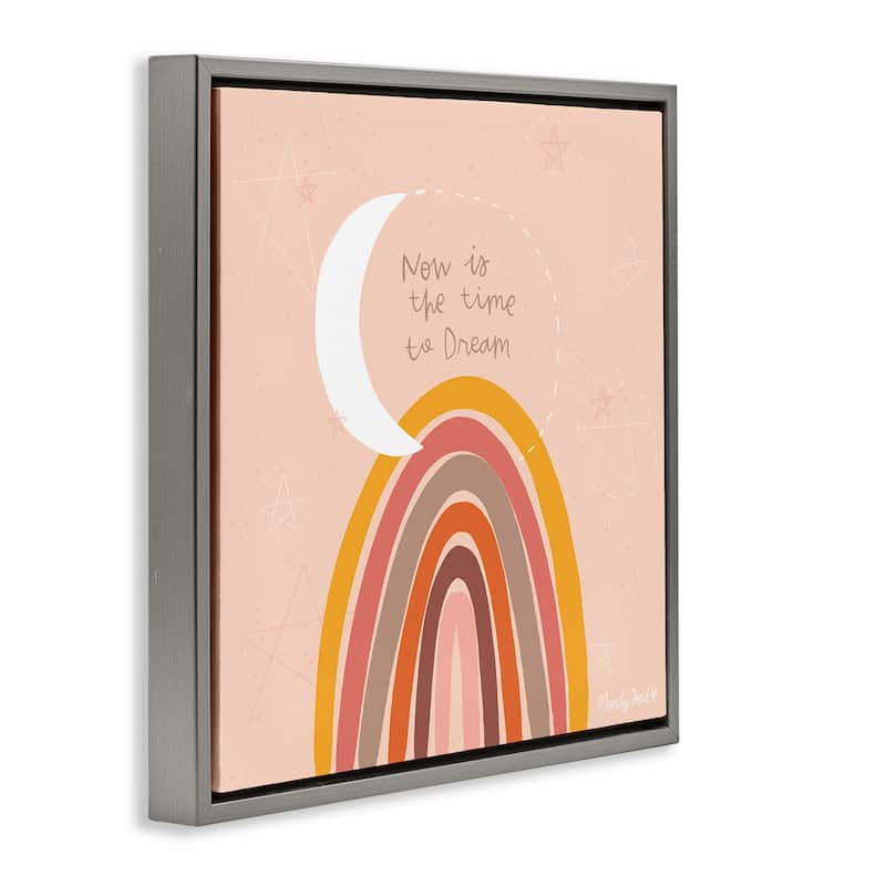Stupell Now Is The Time To Dream Framed Floater Canvas Wall Art Design By Mandy Ford Art + Illustration