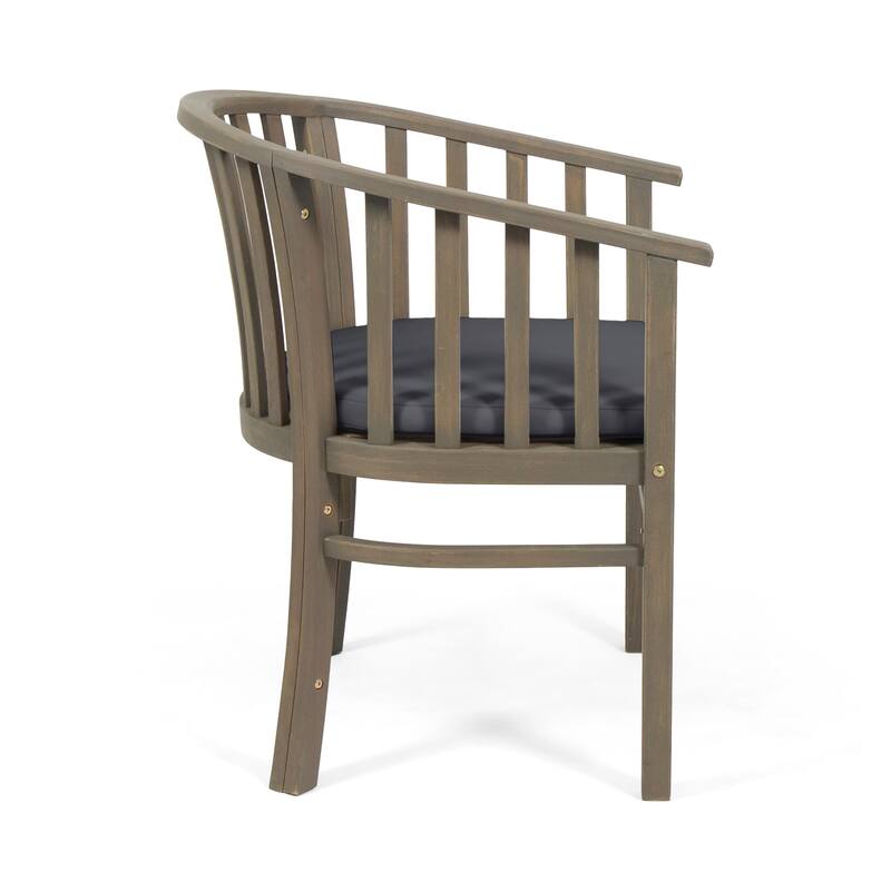 Exquisite Outdoor Wooden Dining Chairs with Cushions