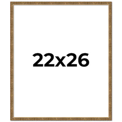 22x26 Frame Gold Picture Frame - Complete Modern Photo Frame Includes