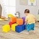 preview thumbnail 5 of 7, Gymax 12 PCS Foam Building Blocks 55'' x 55'' Colorful Climbing Foam
