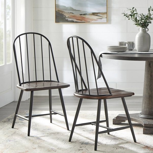 Dining chairs deals metal and wood