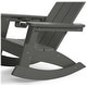 preview thumbnail 27 of 68, Shoreside Kids Outdoor Poly Adirondack Rocking Chair with Cup Holder (Set of 2)