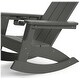 preview thumbnail 22 of 58, Shoreside Kids Outdoor Poly Adirondack Rocking Chair with Side Table 3-Piece Set