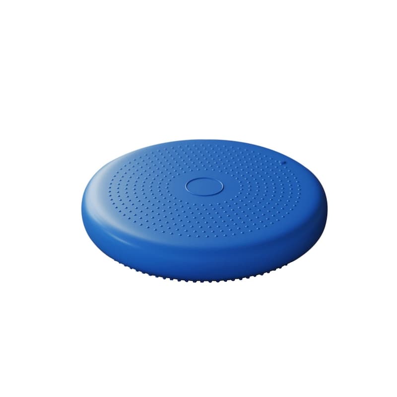Commercial Inflatable Wobble Cushion with Dual Sided Grips - 13"W x 13"D x 1.75"H