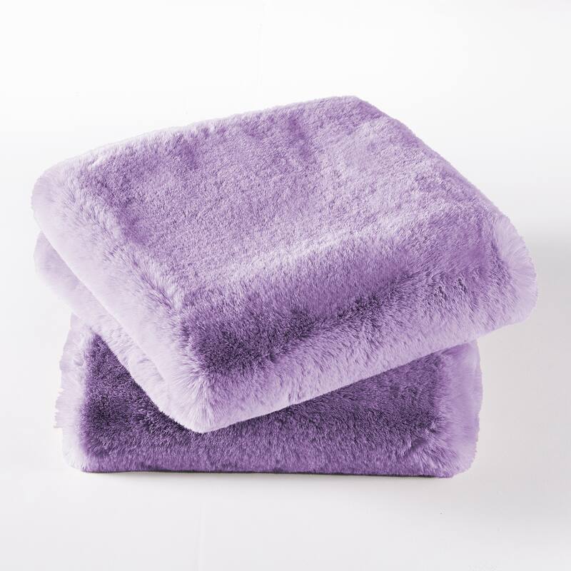 Serenta Heavy Fauxfur Pillow Shell 2 PC Set, NO INSERT