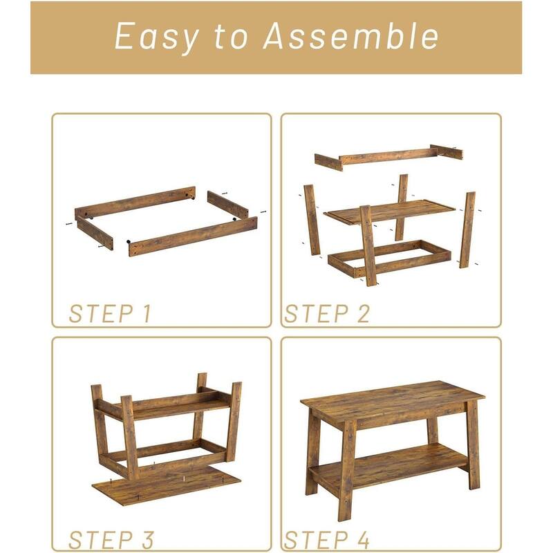 Coffee Table, 31.49'' Small Living Room Tables