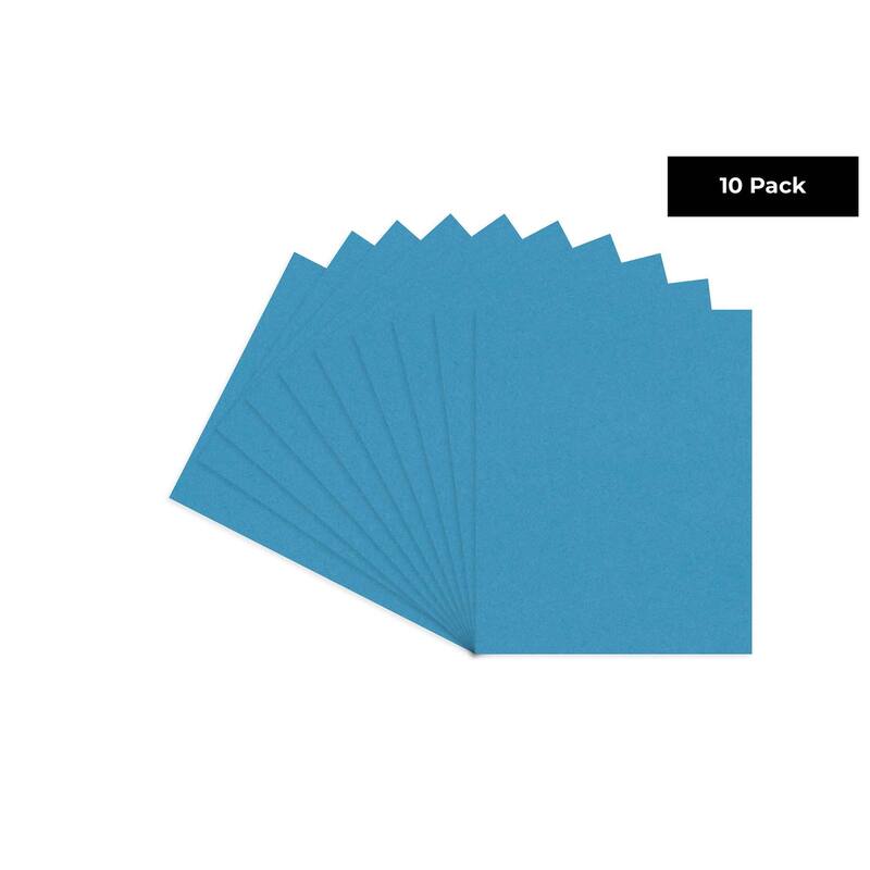 Bay Blue 5x7 Backing Board - Uncut Photo Mat Board (10-Sheets)