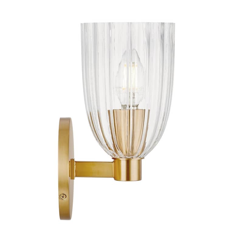 Wall Sconce in Natural Brass