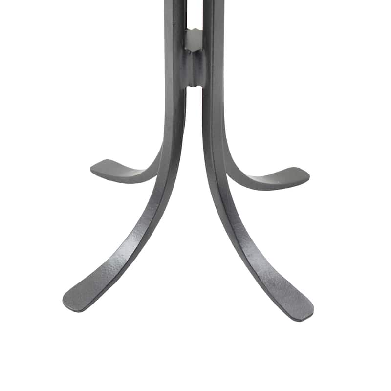 Achla Designs Shepherd's Hook Mini Fireplace Set of 4 Tools, 22 Inch Tall, Graphite Finish