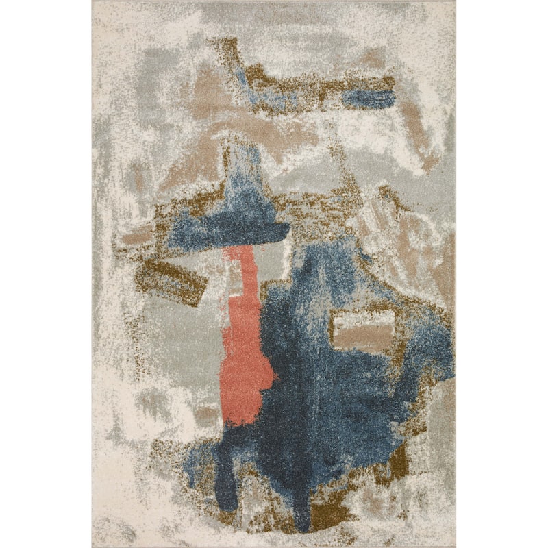Alexander Home Bentley Modern Watercolor Area Rug