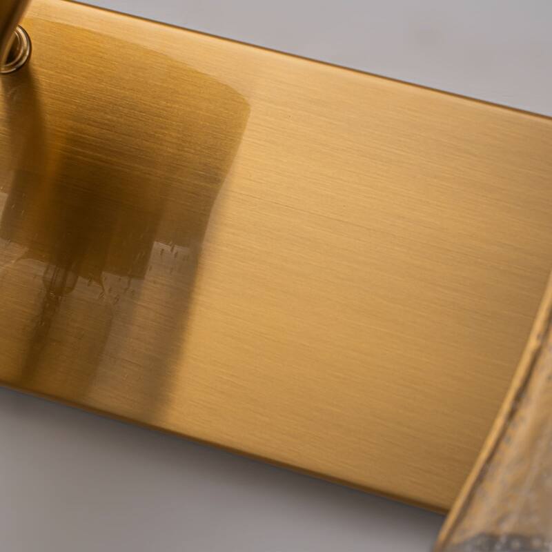 3-Light Bathroom Vanity Light with Seedy Glass Shade Wall Sconces - 23.6''W