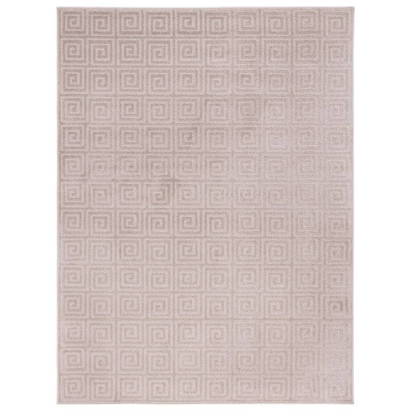 SAFAVIEH Plain and Solid Azzie Geometric Rug - 5'3" x 7'6" - Beige