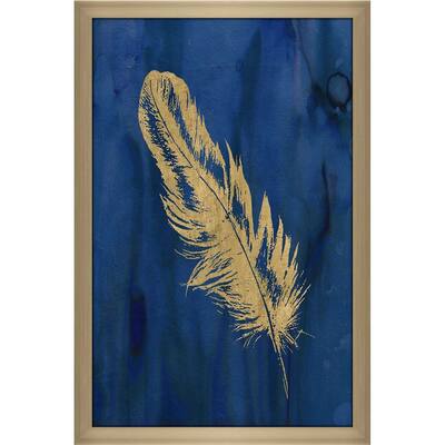 "Golden Feather II" by Carol Robinson Print on Acrylic
