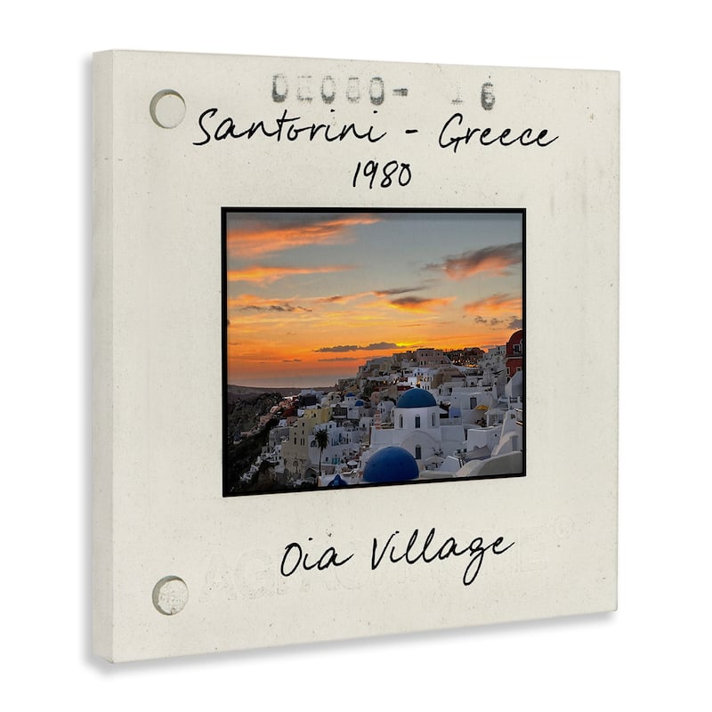 Stupell Greece Travel City View Canvas Wall Art Design By Val Rhodes